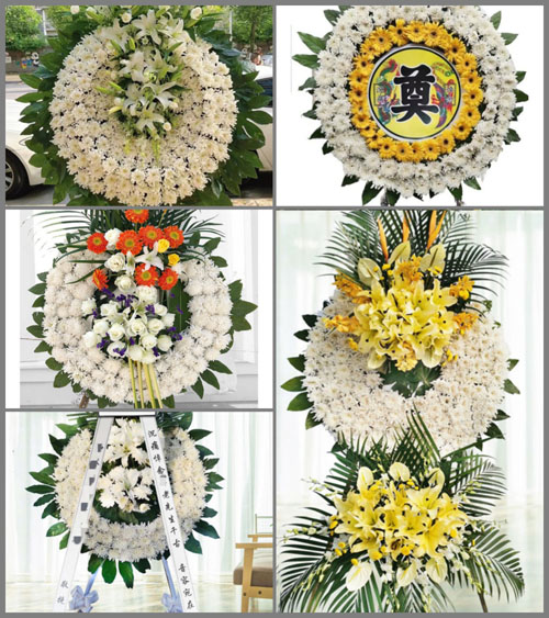四川绵阳盐亭县高灯镇花圈速递
